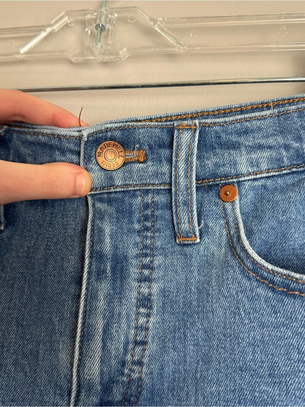 Madewell Blue Denim Cutoff Jean Shorts - Picture 8 of 13